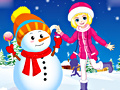Gra Winter Snowman and Girl