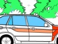 Gra Kid's coloring: The car on the road