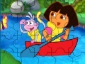 Gra Jigsaw Dora Rafting