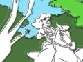 Gra Cinderella riding coloring 