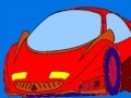 Gra Red speedy car coloring