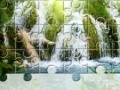 Gra Waterfall In Forest Jigsaw