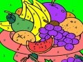 Gra Fruit On A Plate: Coloring