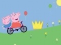 Gra Peppa Pig on bike