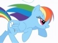 Gra Friendship is Magic - Rainbow Dash attack cloud