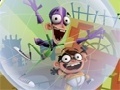 Gra Fanboy and Chum Chum-running in a bubble