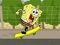 Gra Spongebob Beach Skateboading