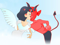 Gra Devil and Angel Kissing