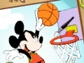 Gra Mickey Basketball Online Coloring Page