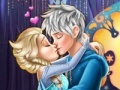 Gra Elsa Frozen kissing Jack Frost
