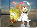 Gra SpongeBob and Sandy in space