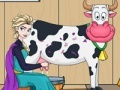 Gra Elsa milking cow