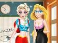 Gra Elsa and Rapunzel: Highschool Outfit