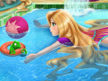 Gra Rapunzel swimming pool