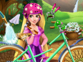 Gra Girls fix it Rapunzel's bicycle