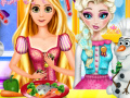Gra Elsa & Rapunzel Cooking Disaster