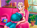 Gra Pregnant Elsa Baby Birth