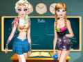 Gra Elsa And Anna Highschool Fashion