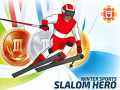 Gra Winter Sports: Slalom Hero