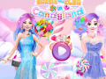 Gra Barbie and Elsa in Candyland