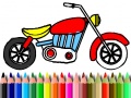 Gra Back To School: Motorbike Coloring