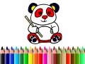 Gra Back To School: Panda Coloring