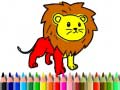 Gra Back To School: Lion Coloring Book