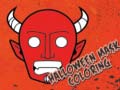 Gra Halloween Mask Coloring Book