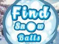 Gra Find Snow Balls