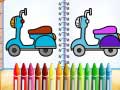 Gra Cute Bike Coloring Book