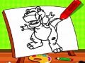Gra Easy Kids Coloring Dinosaur