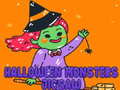 Gra Halloween Monsters Jigsaw