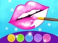 Gra Glitter Lips Coloring Game
