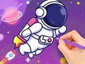 Gra Coloring Book: Astronaut