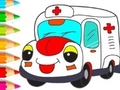 Gra Coloring Book: Ambulance