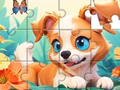 Gra Jigsaw Puzzle: Dog And Garden