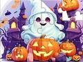 Gra Jigsaw Puzzle: Halloween Cute Ghost