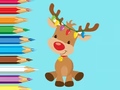 Gra Coloring Book: Cute Christmas Reindee