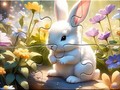Gra Jigsaw Puzzle: Sunny Forest Rabbit