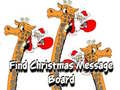 Gra Find Christmas Message Board