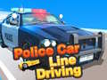 Gra Police Car Line Driving