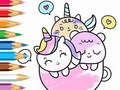 Gra Coloring Book: A Cup Of Unicorn