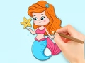 Gra Coloring Book: Beautiful Mermaid Princess