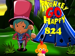 Gra Monkey Go Happy Stage 824