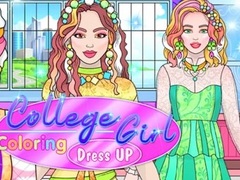 Gra College Girl Coloring Dress Up