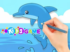 Gra Coloring Book: Cute Dolphin