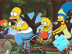 Gra Jigsaw Puzzle: Simpson Family Riding