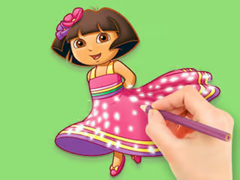 Gra Coloring Book: Dora Prepare Party