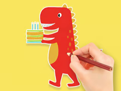 Gra Coloring Book: Dinosaur Birthday