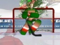 Gra Santas hockey shootout